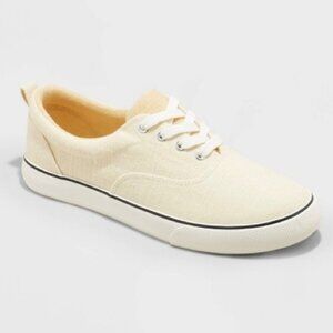 NEW Universal Thread Molly Vulcanized Lace-Up Sneakers Size 5 - Yellow